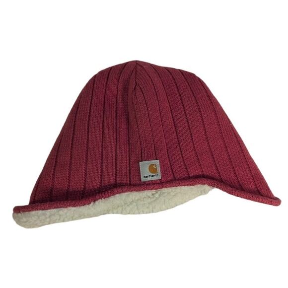 Carhartt Youth Girls Pink Fleece Lined Ear Flap Hat - Picture 1 of 5